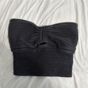 American Eagle Outfitters Charcoal Knit Top